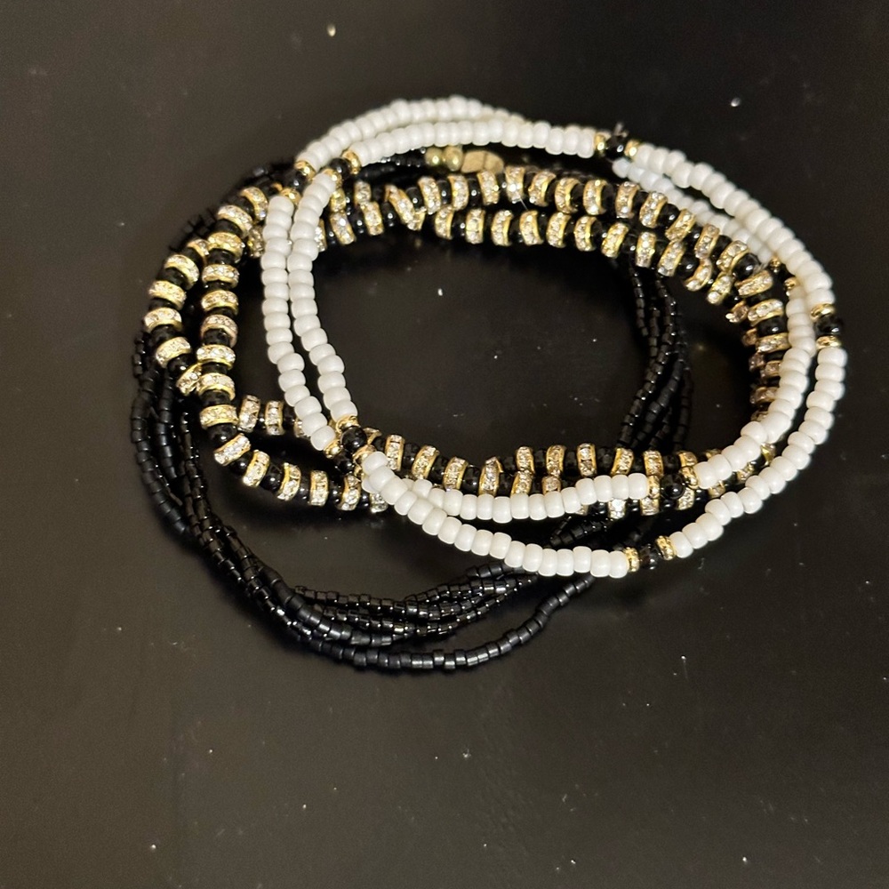 Black and Gold Bracelets